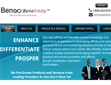 Tablet Screenshot of benefinity.com